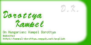 dorottya kampel business card